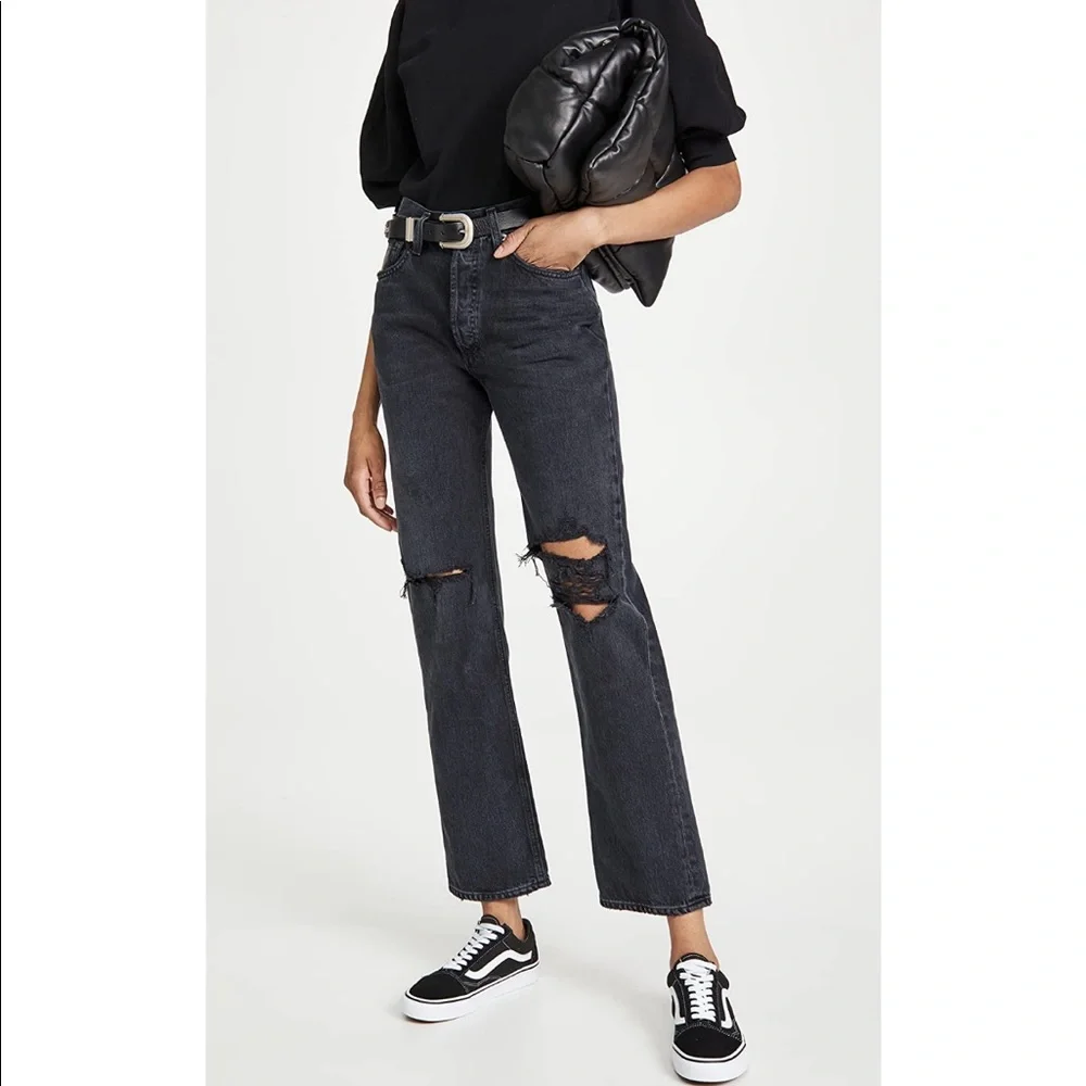 Worn 2x - AGOLDE Midrise Vintage Straight Jeans - Picture 7 of 7